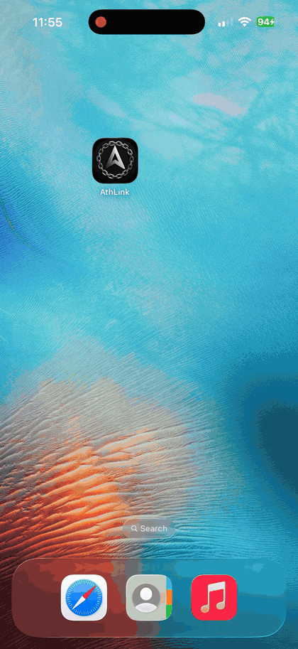 AthLink iOS app demo